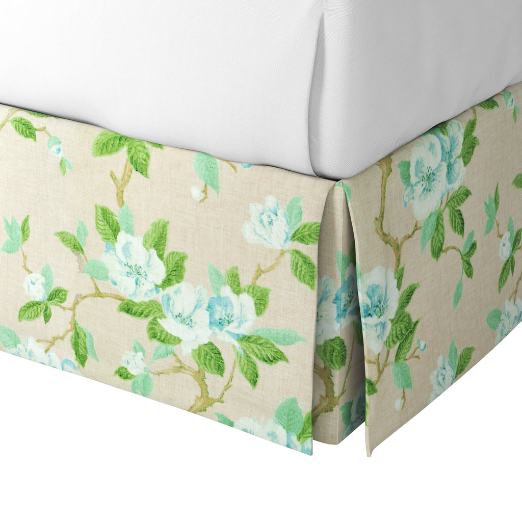 Tailored Bedskirt in Grandma's Floral - Pink