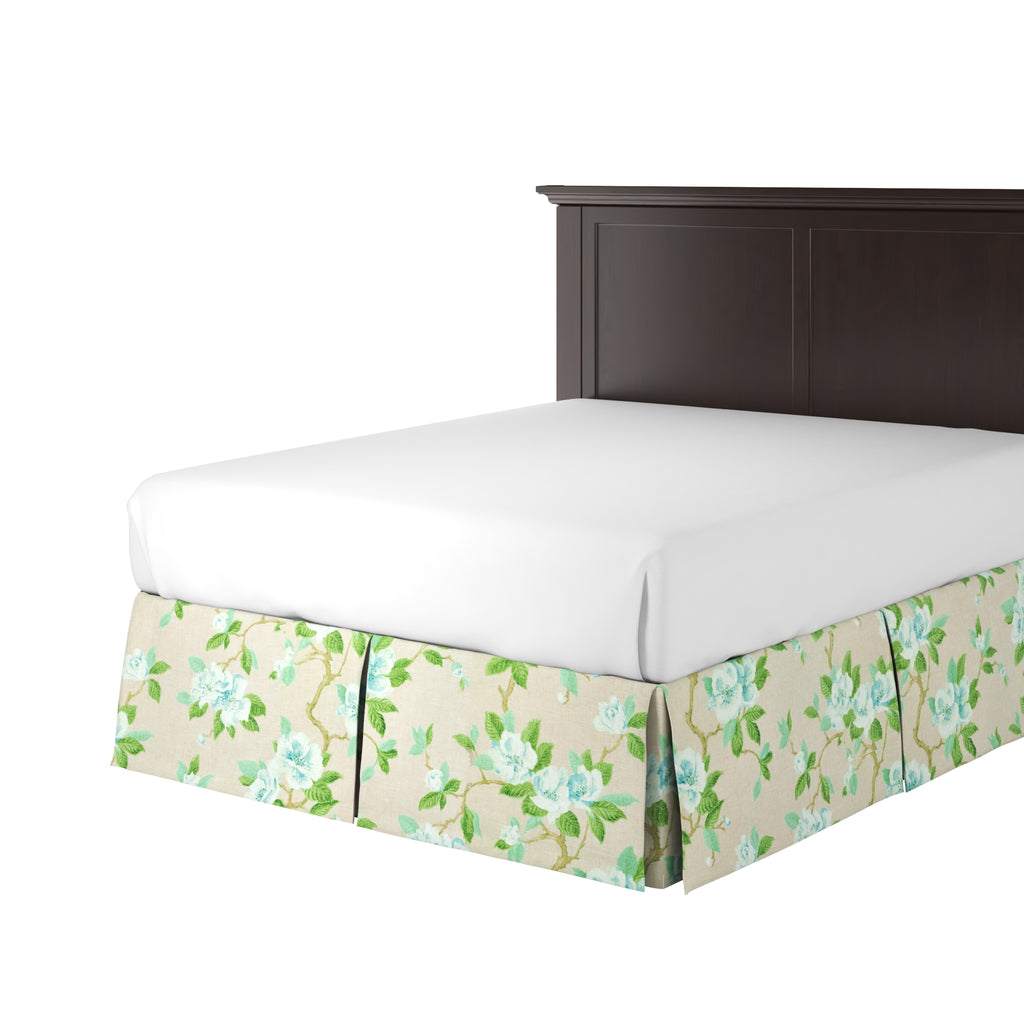 Tailored Bedskirt in Grandma's Floral - Pink