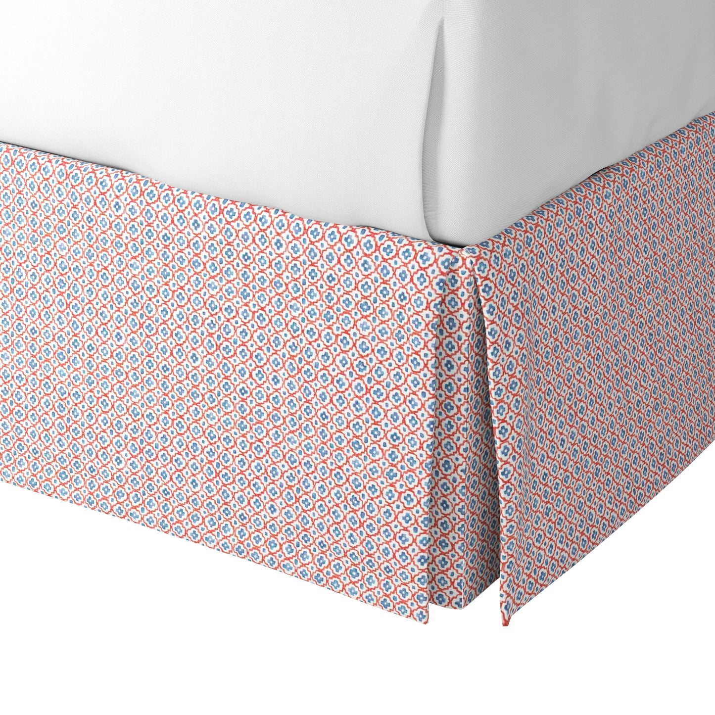 Tailored Bedskirt in Positive Print - Americana
