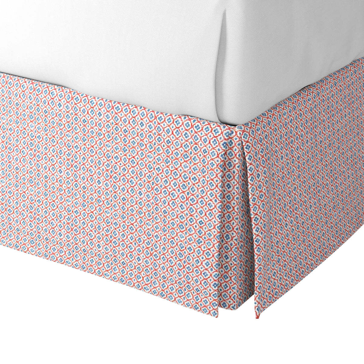 Tailored Bedskirt in Positive Print - Americana