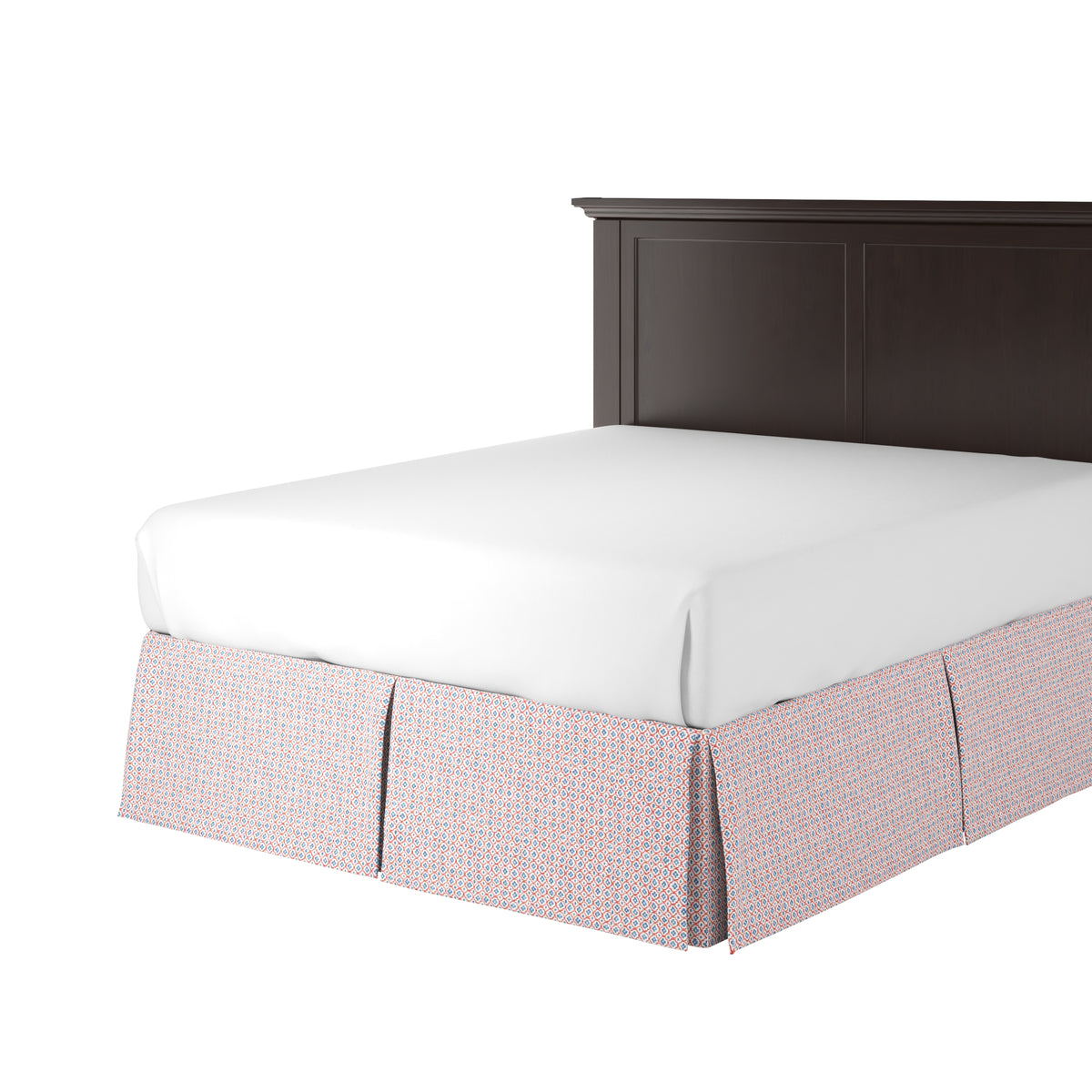Tailored Bedskirt in Positive Print - Americana