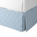 Tailored Bedskirt in Positive Print - Azure