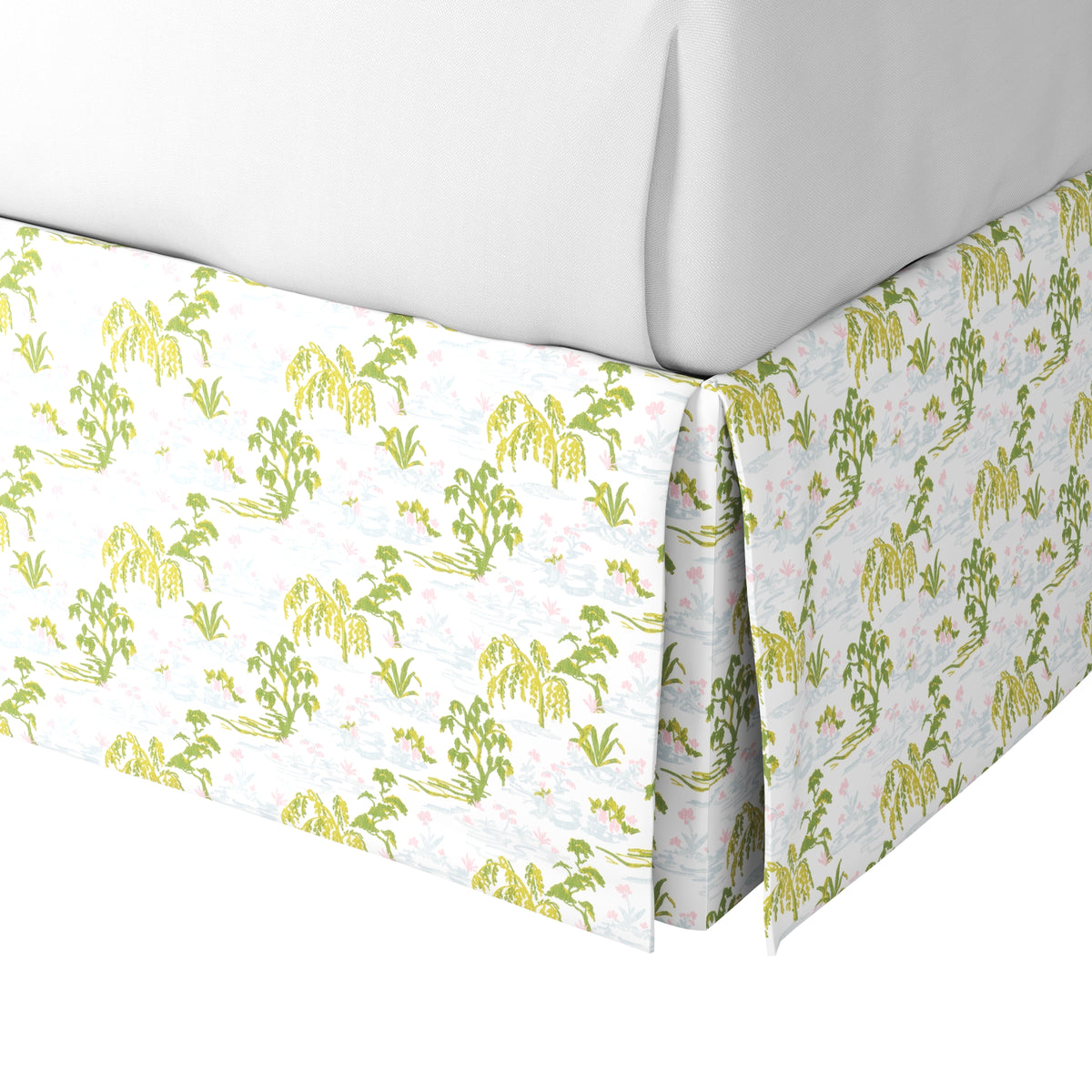 Tailored Bedskirt in Meadow - Willow