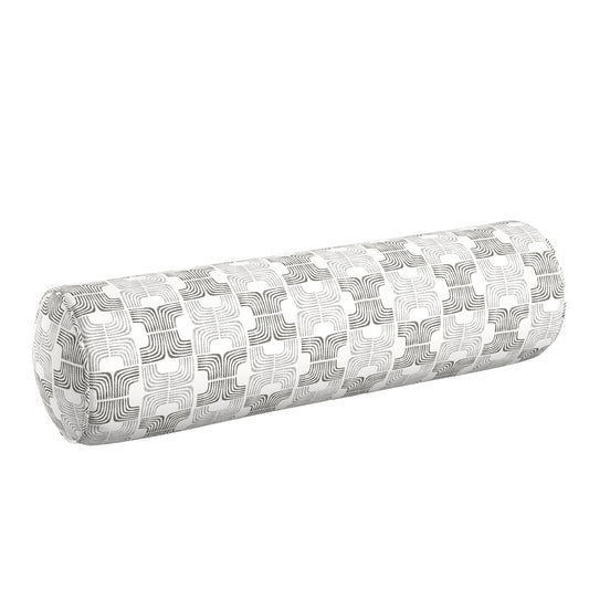 Bolster Pillow in Groovy - Pewter