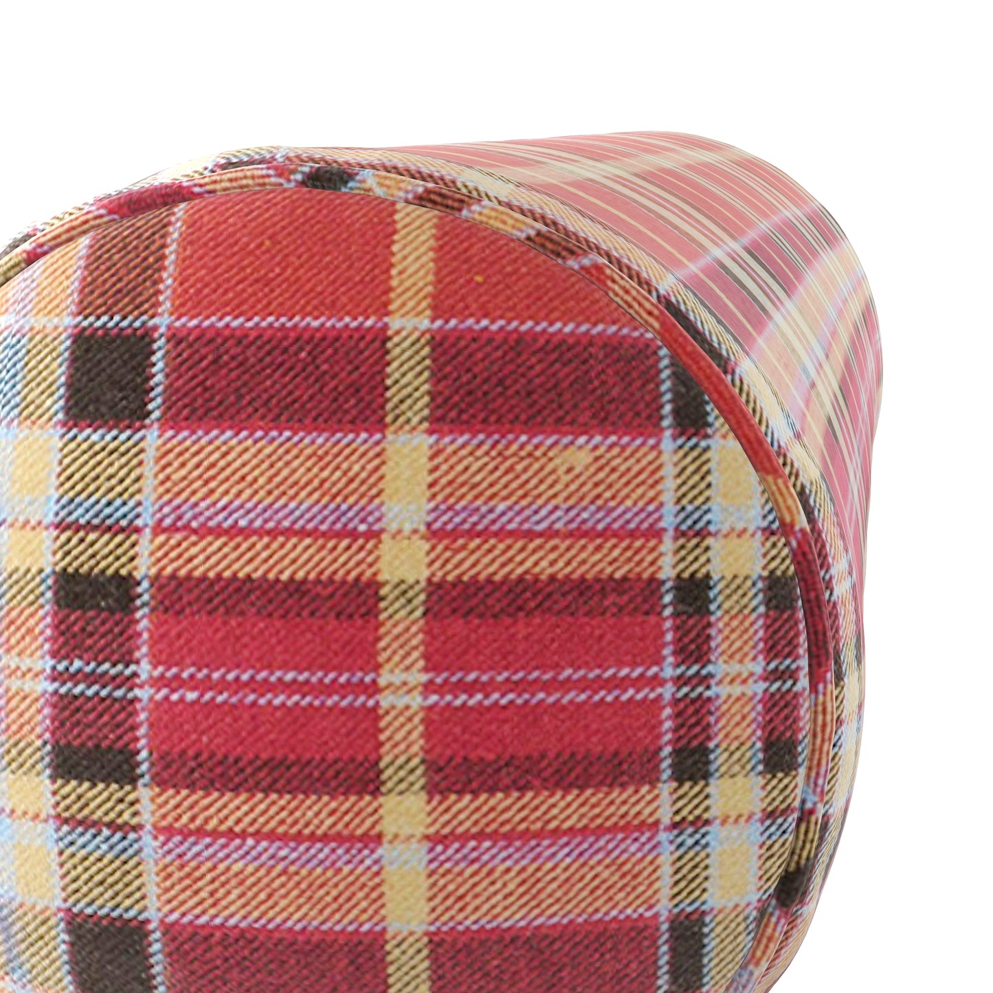 Bolster Pillow in Tartan - Redwood