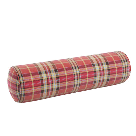 Bolster Pillow in Tartan - Redwood