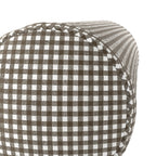Bolster Pillow in Gingham - Chestnut