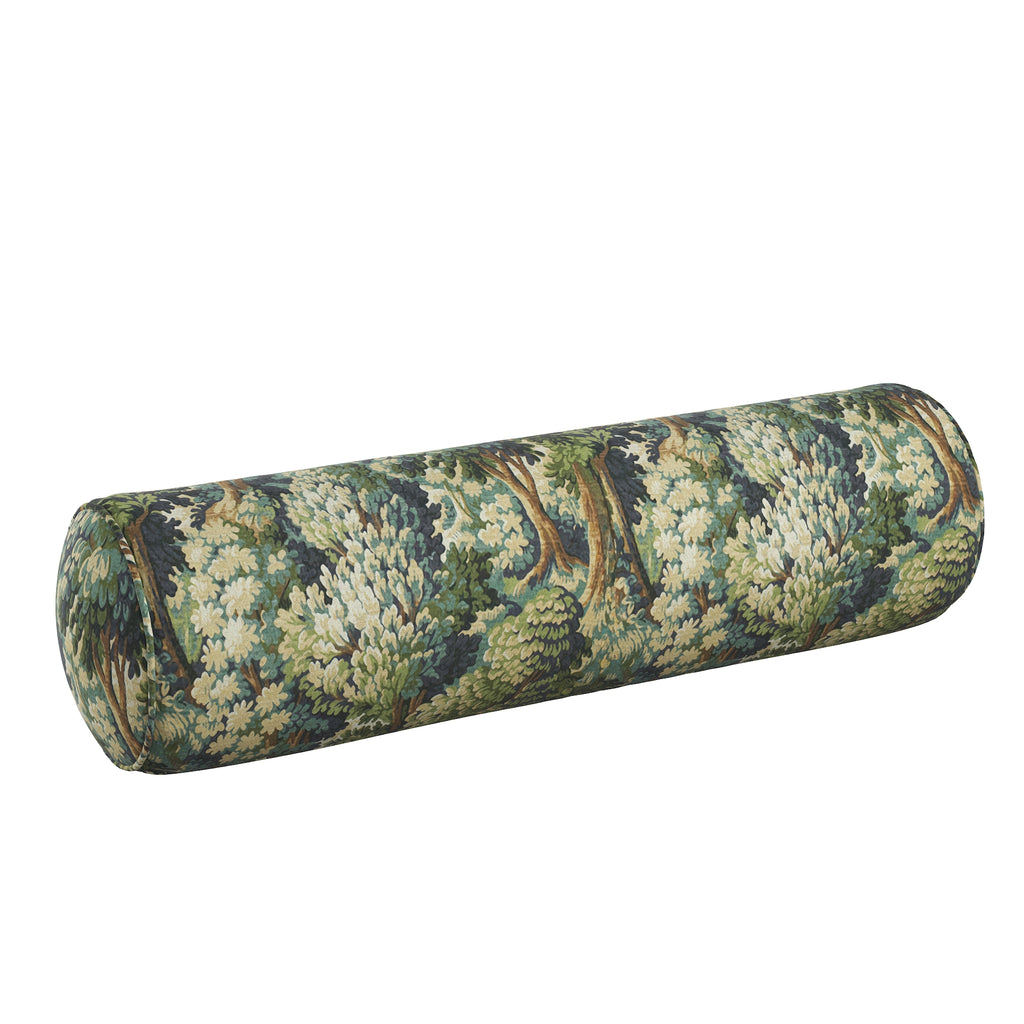 Bolster Pillow in Enchanted Forest - Peridot
