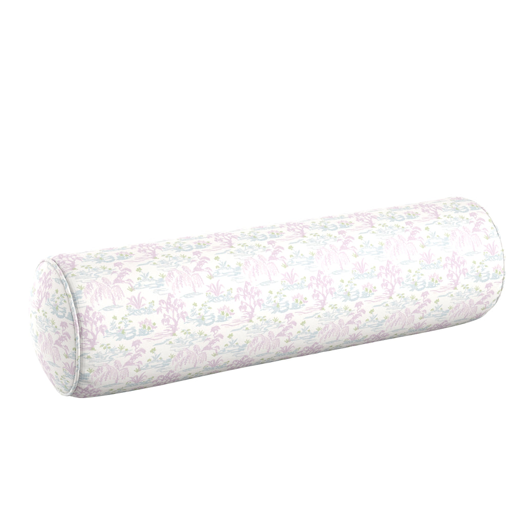 Bolster Pillow in Meadow - Lavender