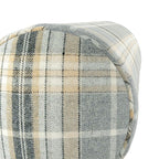Bolster Pillow in Tartan - Thunder