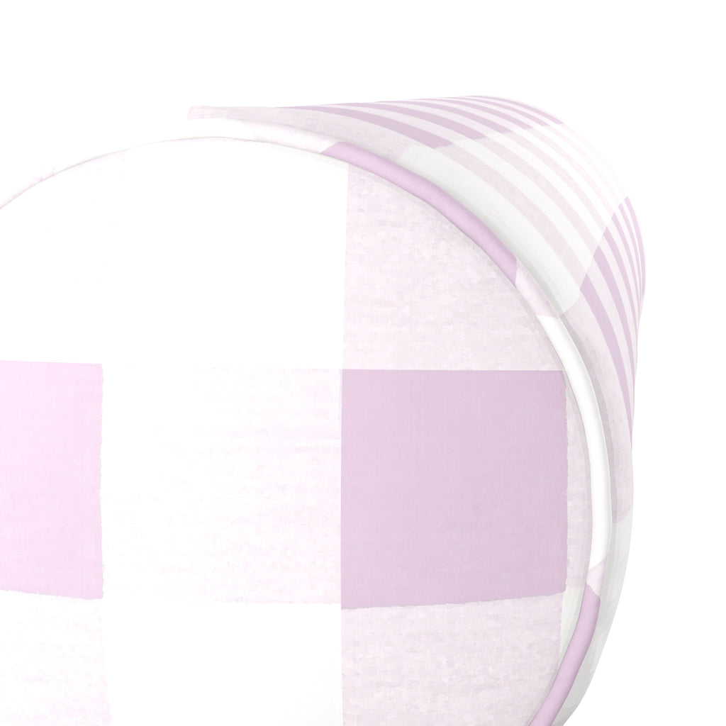Bolster Pillow in Lilac Buffalo Check