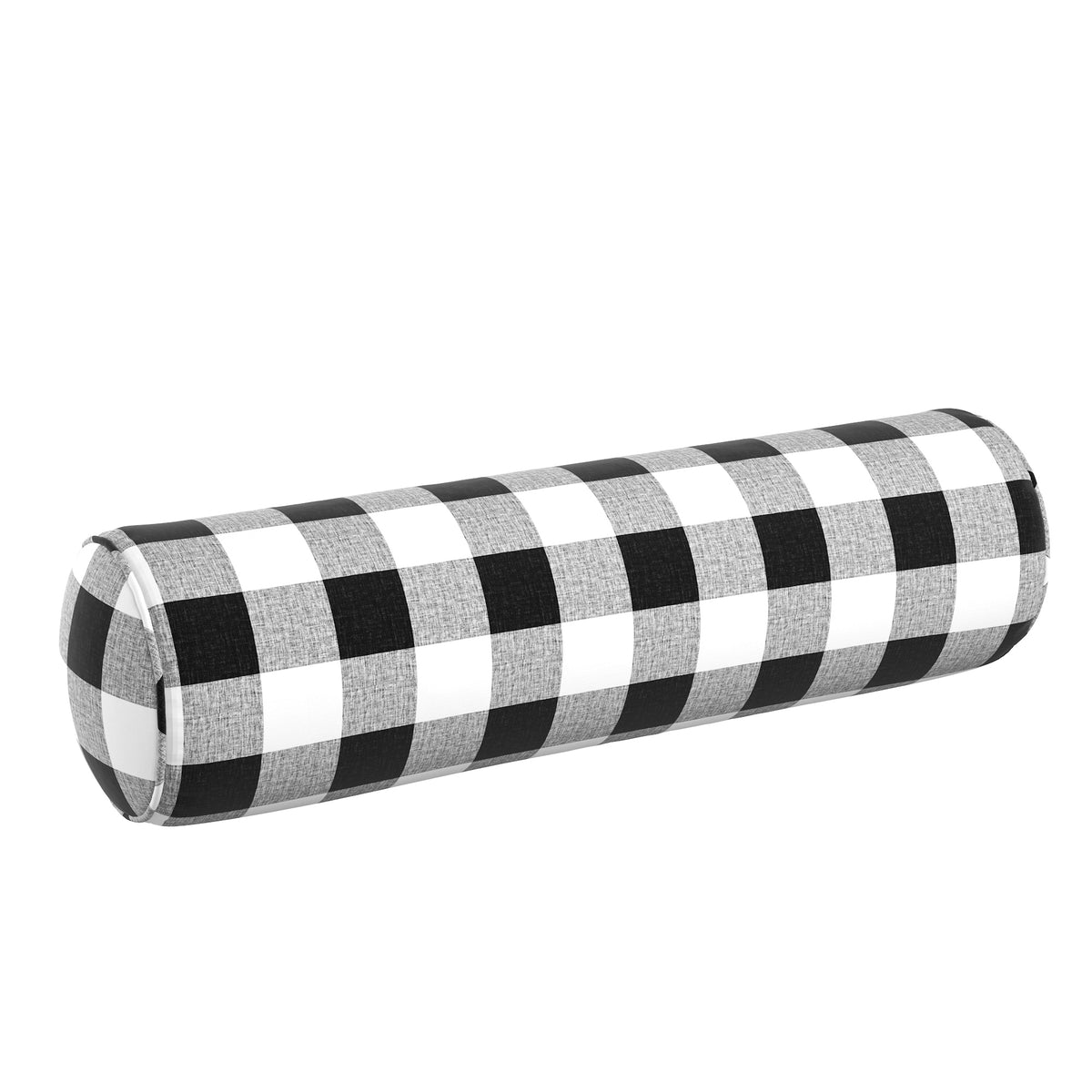 Bolster Pillow in Buffalo Check - Black