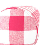 Bolster Pillow in Buffalo Check - Flamingo