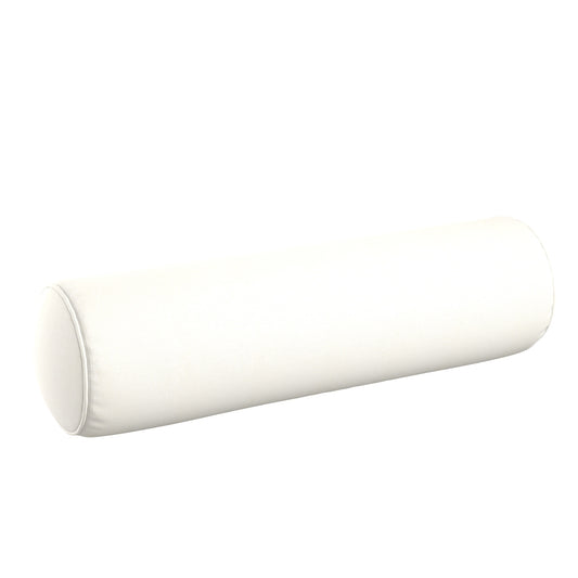 Bolster Pillow in Slubby Linen - White