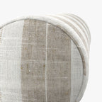 Bolster Pillow in French Laundry Stripe - Champagne
