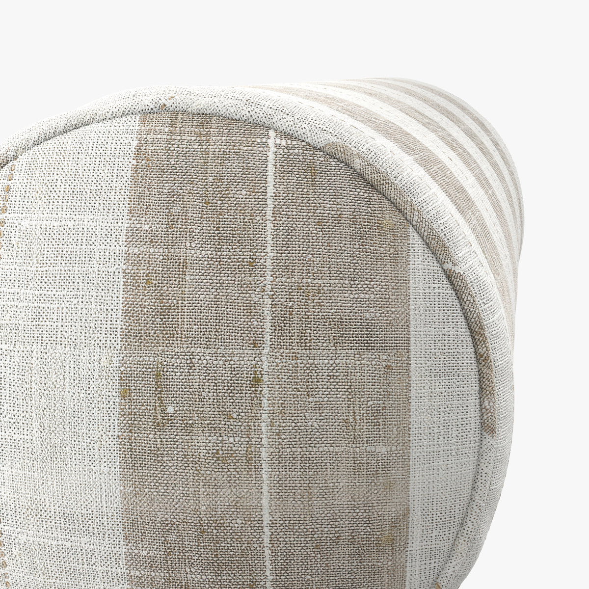 Bolster Pillow in French Laundry Stripe - Champagne