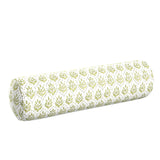 Bolster Pillow in Leaf Me Alone - Vine