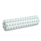 Bolster Pillow in Leaf Me Alone - Minty Blue