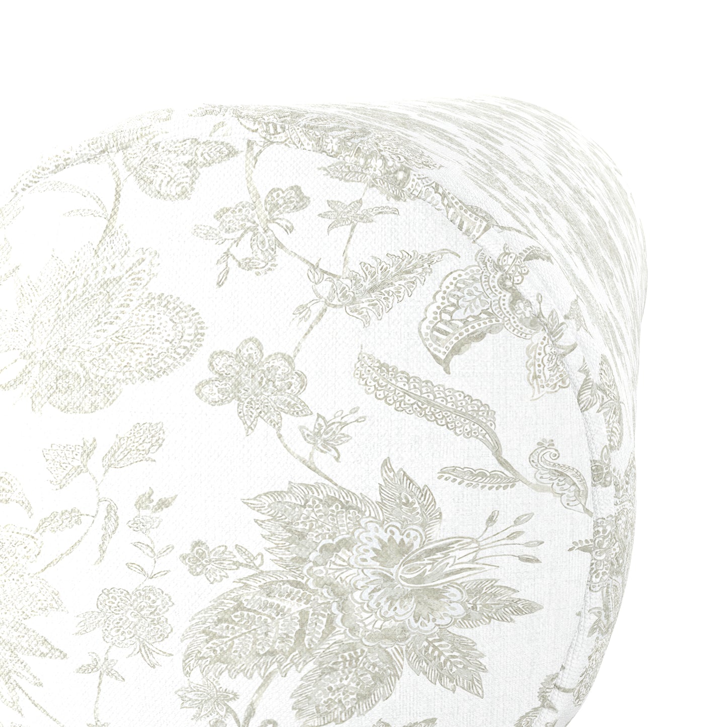 Bolster Pillow in Toile - Rich Cream
