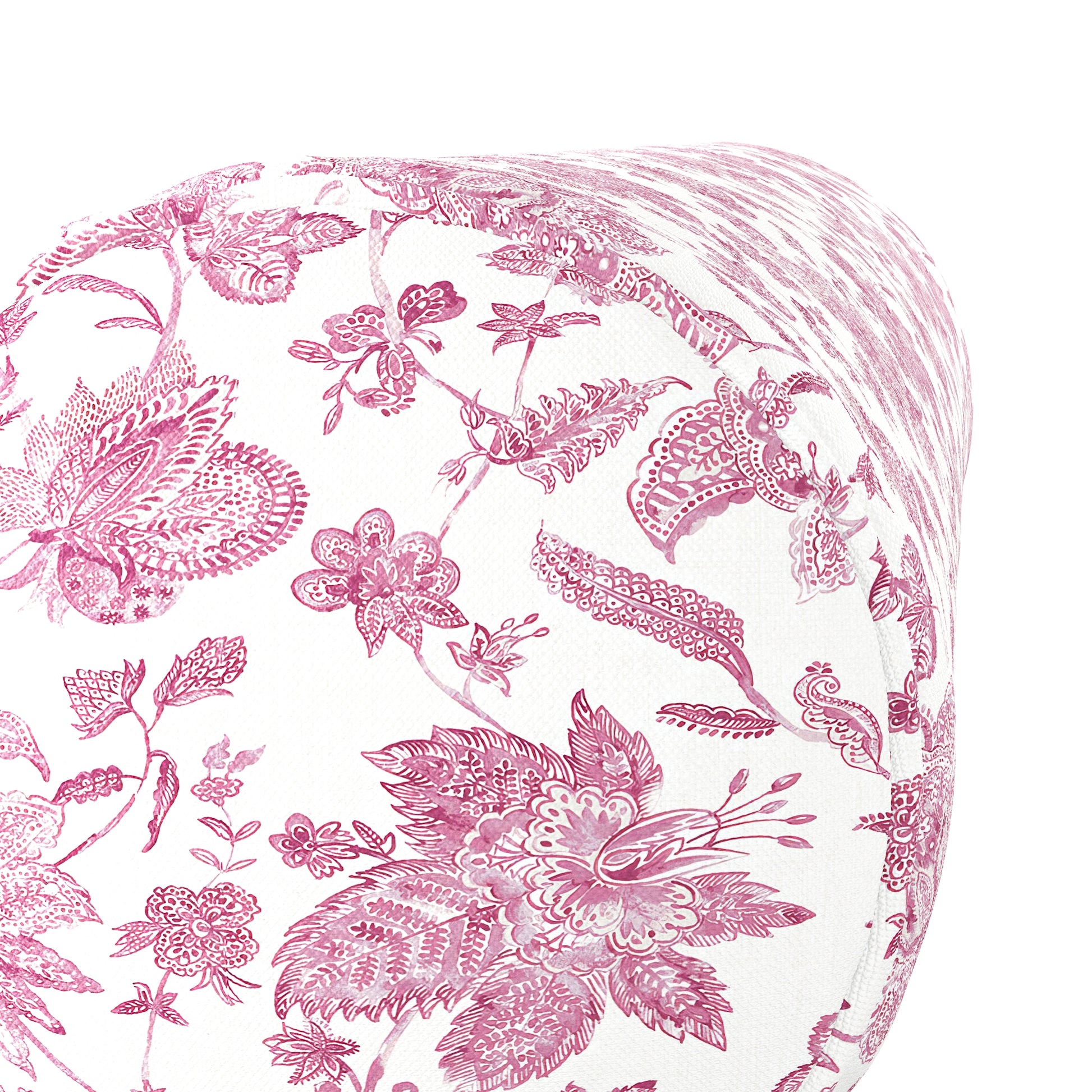 Bolster Pillow in Toile Strawberry – Loom Decor - Main Image