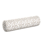 Bolster Pillow in Trellis Like It Is - Beige