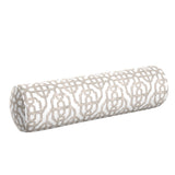 Bolster Pillow in Trellis Like It Is - Beige