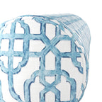 Bolster Pillow in Trellis Like It Is - Waves