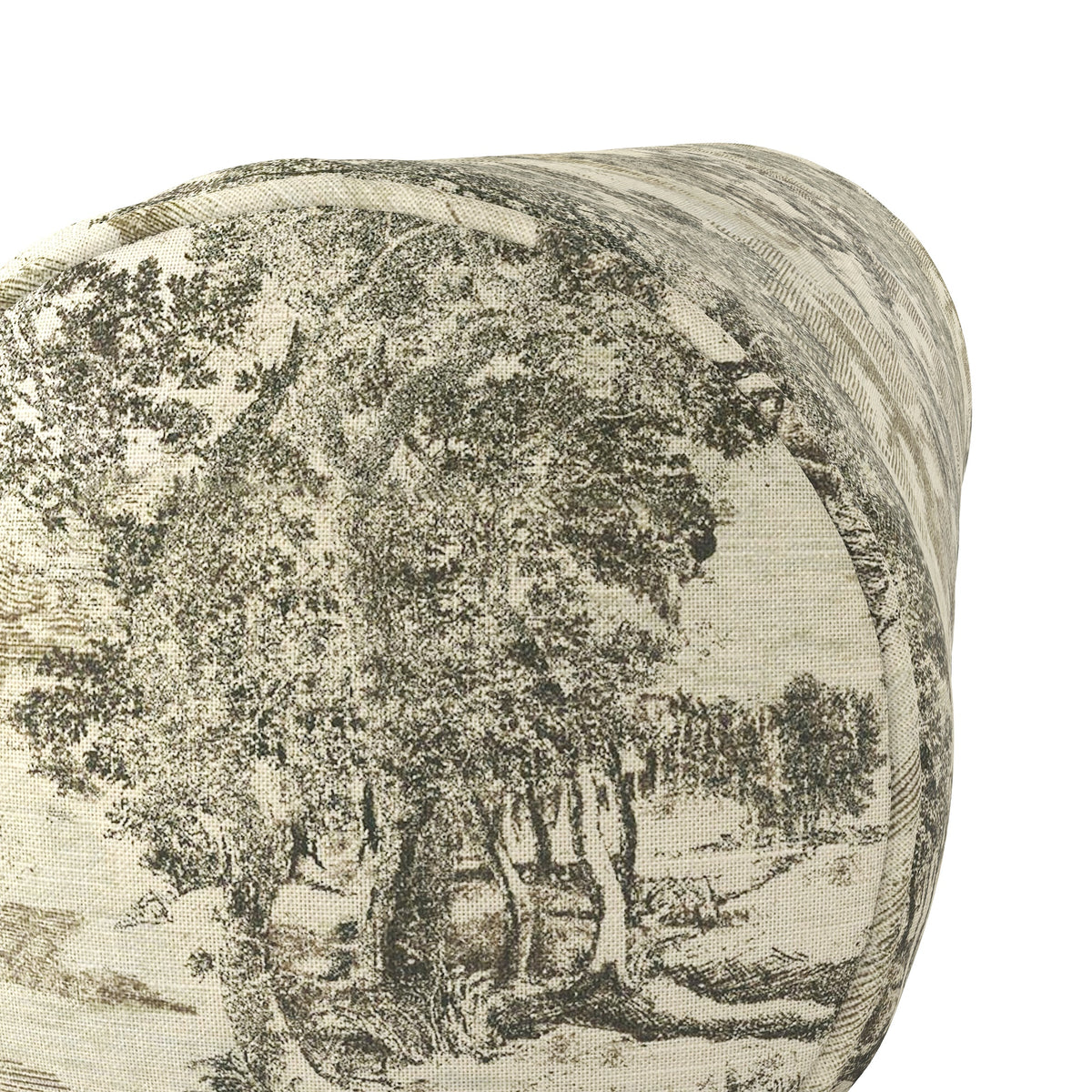 Bolster Pillow in Country Toile - Onyx