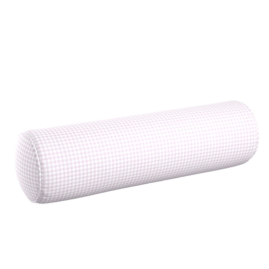 Bolster Pillow in Gingham - Lilac
