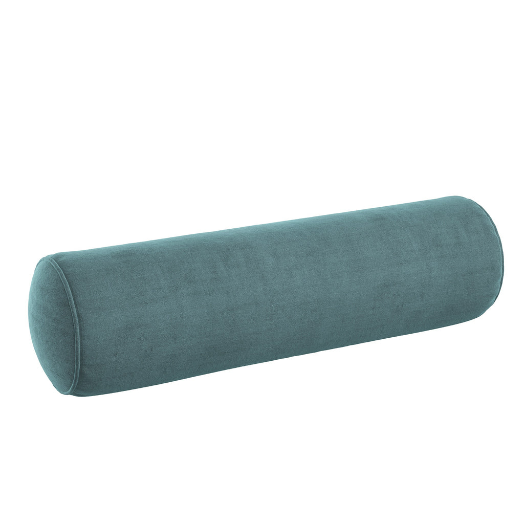 Bolster Pillow in Classic Velvet - Seaside