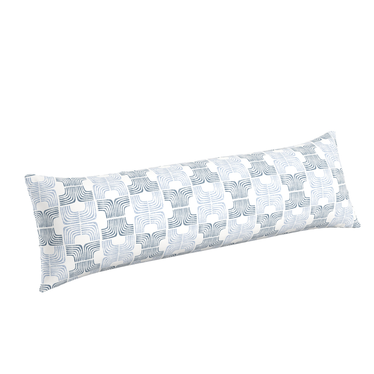 Large Lumbar Pillow in Groovy - Denim