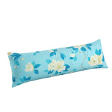 Large Lumbar Pillow in Grandma's Floral - Pale Blue