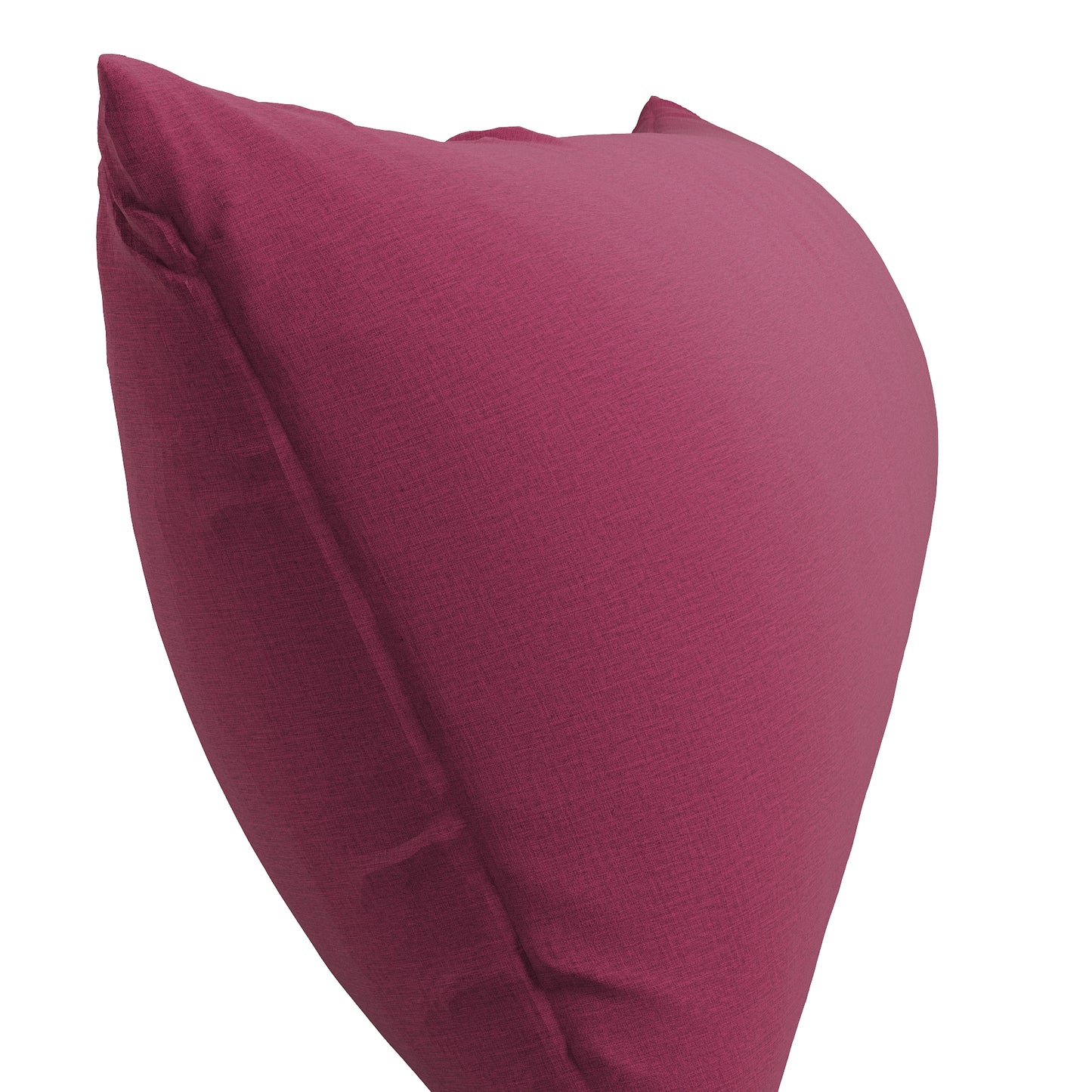 Large Lumbar Pillow in Lush Linen - Beet
