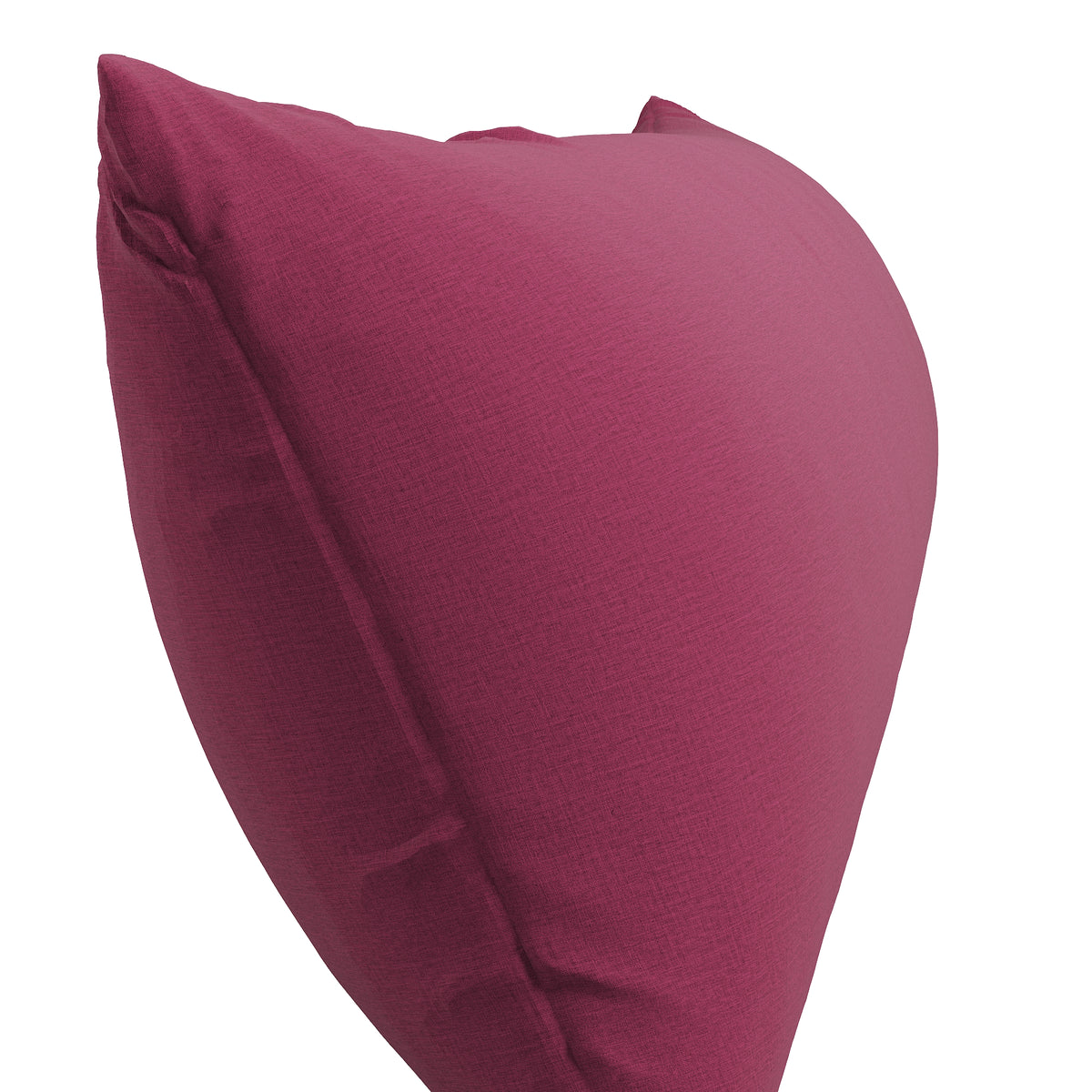 Large Lumbar Pillow in Lush Linen - Beet