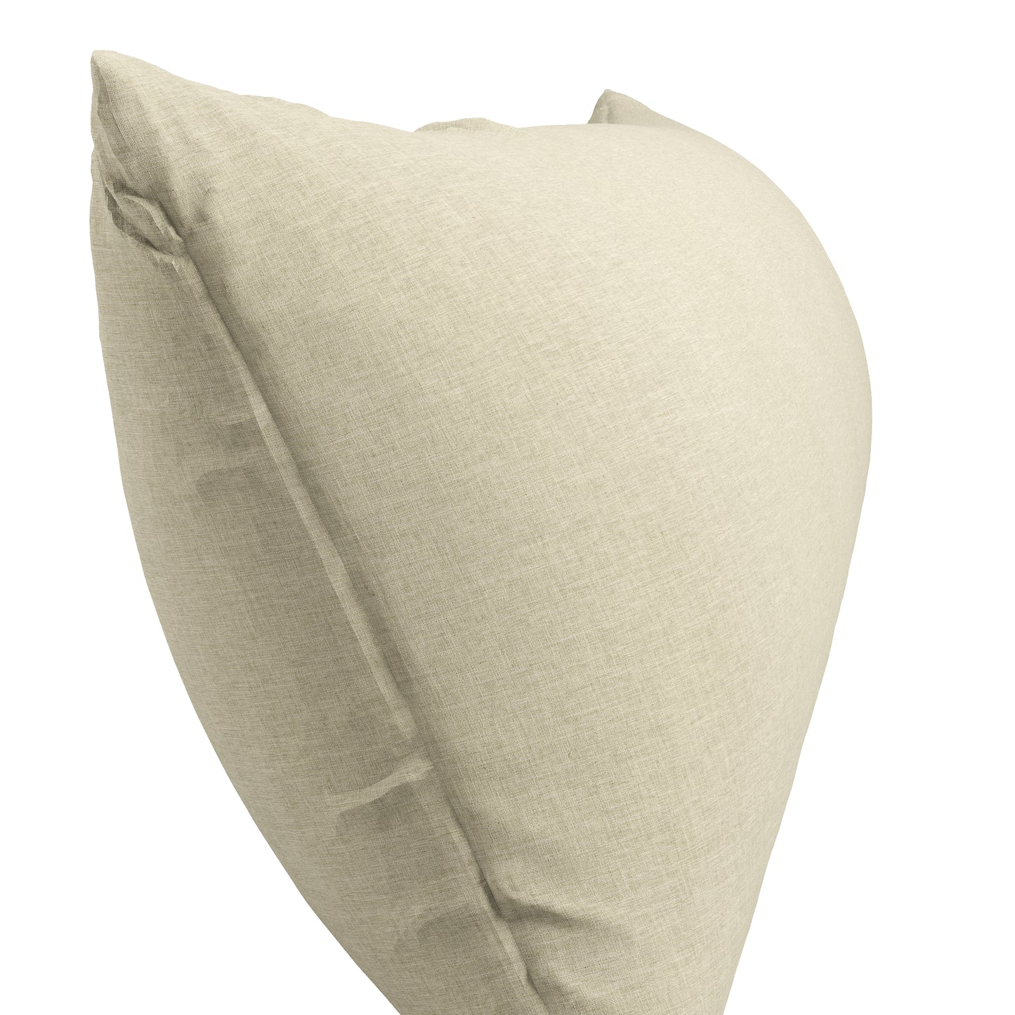 Large Lumbar Pillow in Lush Linen - Mushroom