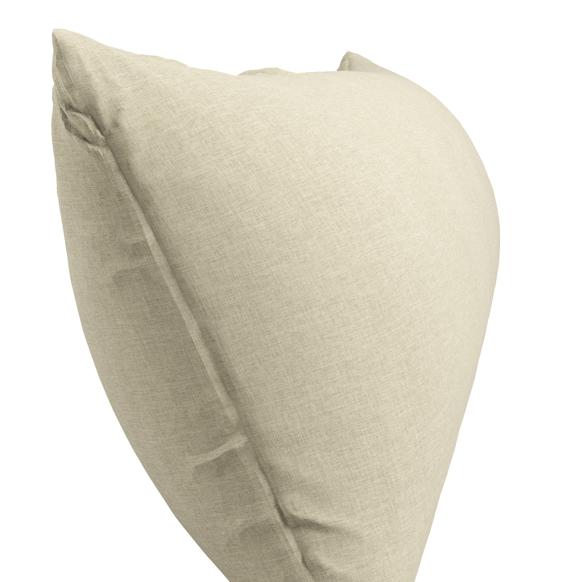 Large Lumbar Pillow in Lush Linen - Mushroom