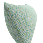 Large Lumbar Pillow in Positive Print - Emerald