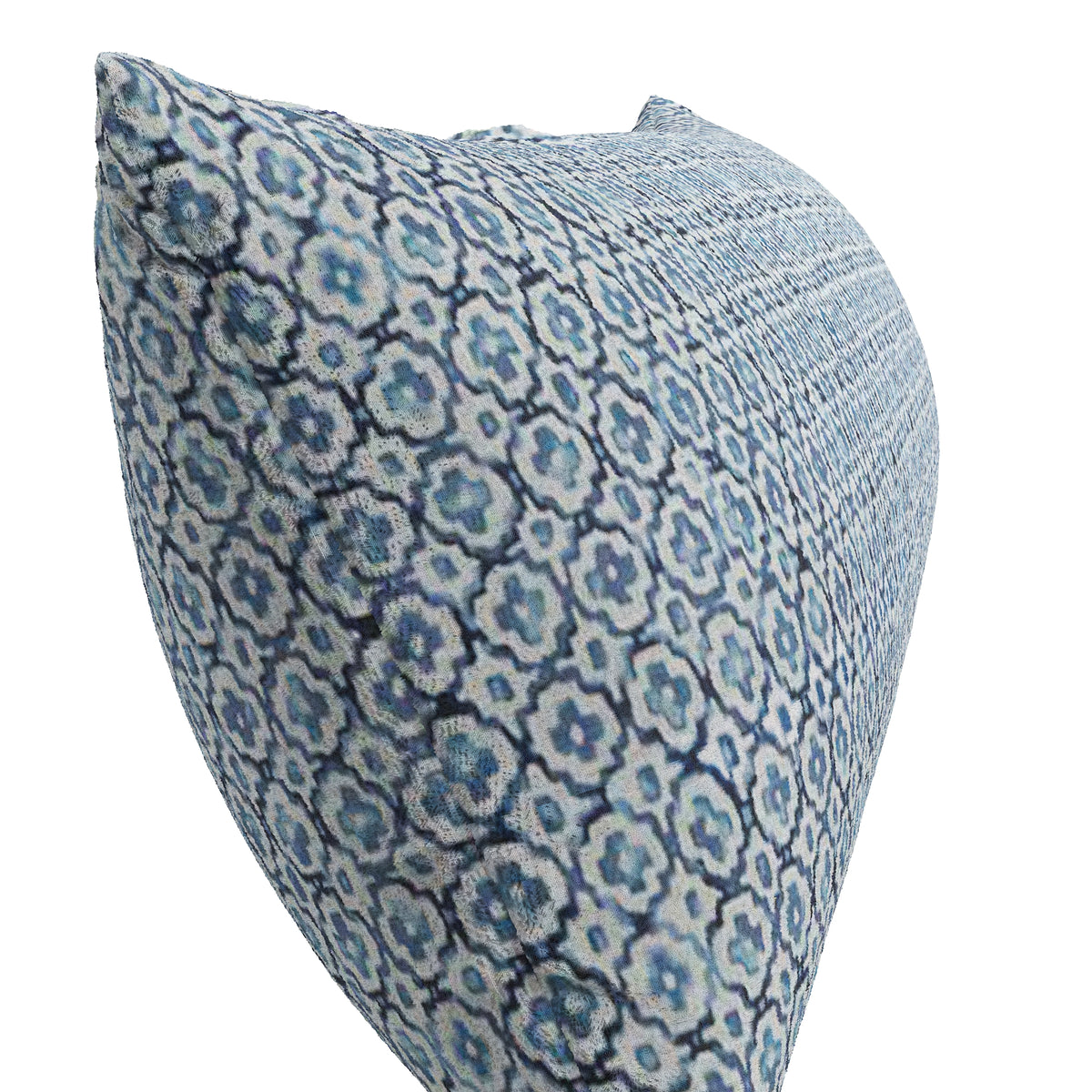 Large Lumbar Pillow in Positive Print - Azure