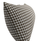 Large Lumbar Pillow in Gingham - Chestnut