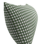 Large Lumbar Pillow in Gingham - Fir