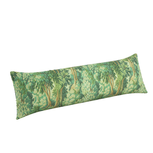 Large Lumbar Pillow in Enchanted Forest - Emerald