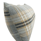 Large Lumbar Pillow in Tartan - Thunder