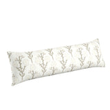 Large Lumbar Pillow in Cottage Flowers - Vanilla