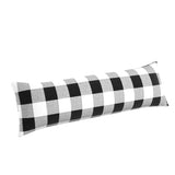 Large Lumbar Pillow in Buffalo Check - Black