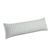 Large Lumbar Pillow in Check With Me - Feather