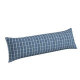 Large Lumbar Pillow in Check With Me - Denim