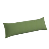 Large Lumbar Pillow in Slubby Linen - Clover