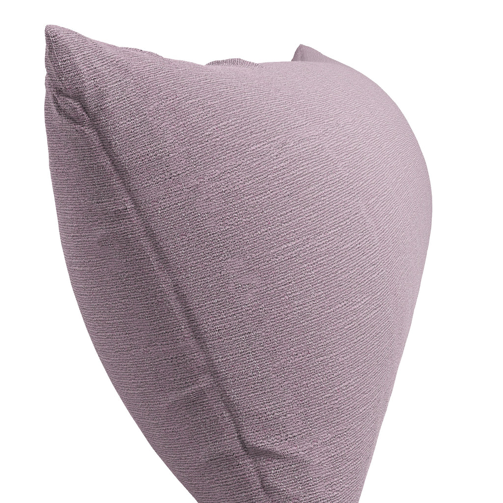 Large Lumbar Pillow in Slubby Linen - Plum