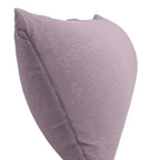 Large Lumbar Pillow in Slubby Linen - Plum