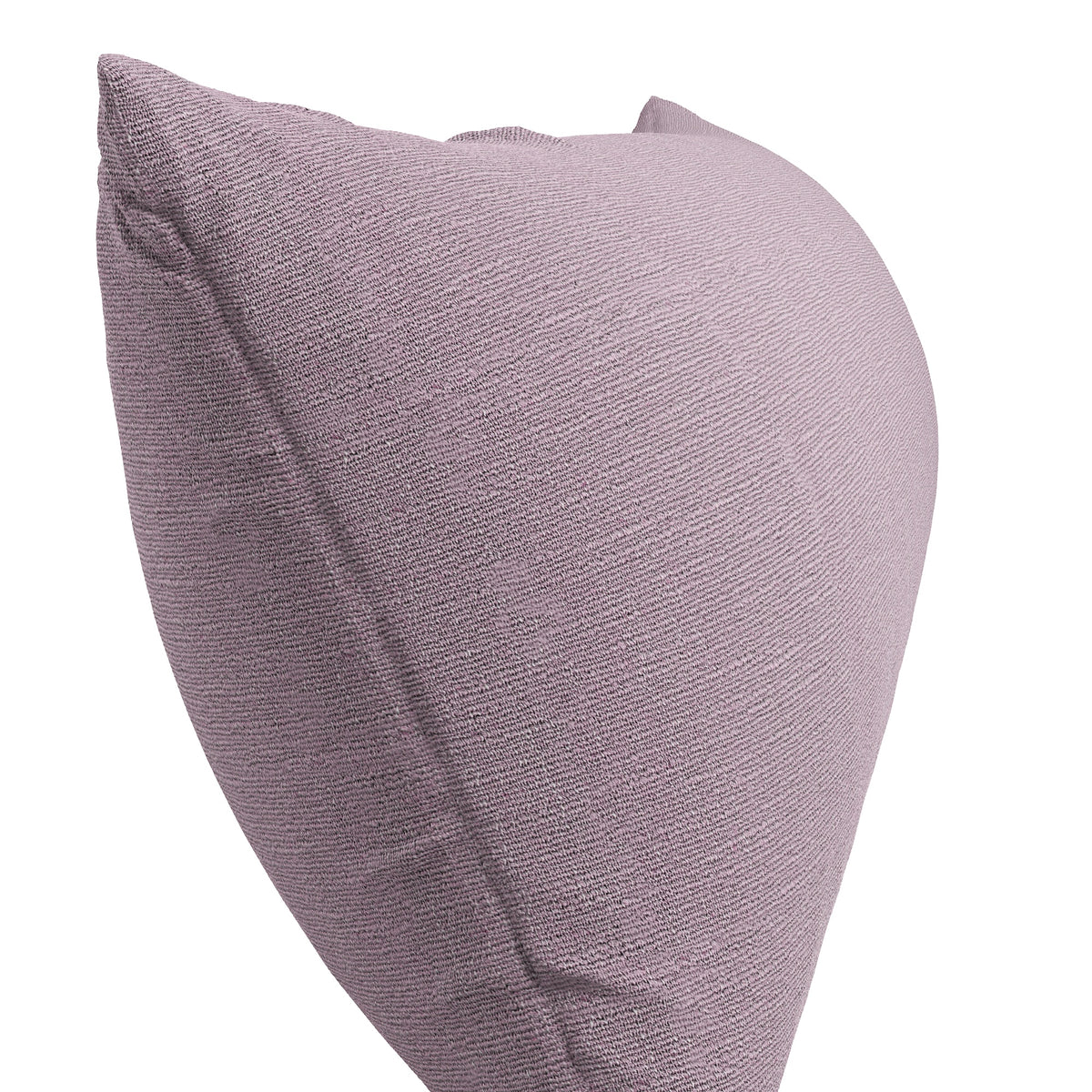 Large Lumbar Pillow in Slubby Linen - Plum